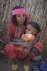 at a fulani village, in Faro Valley, Cameroon Poster och Canvastavla