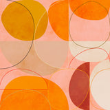 Mid Century Curry Yellow Blush Spring Poster och Canvastavla