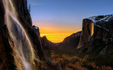 Double waterfalls Poster och Canvastavla