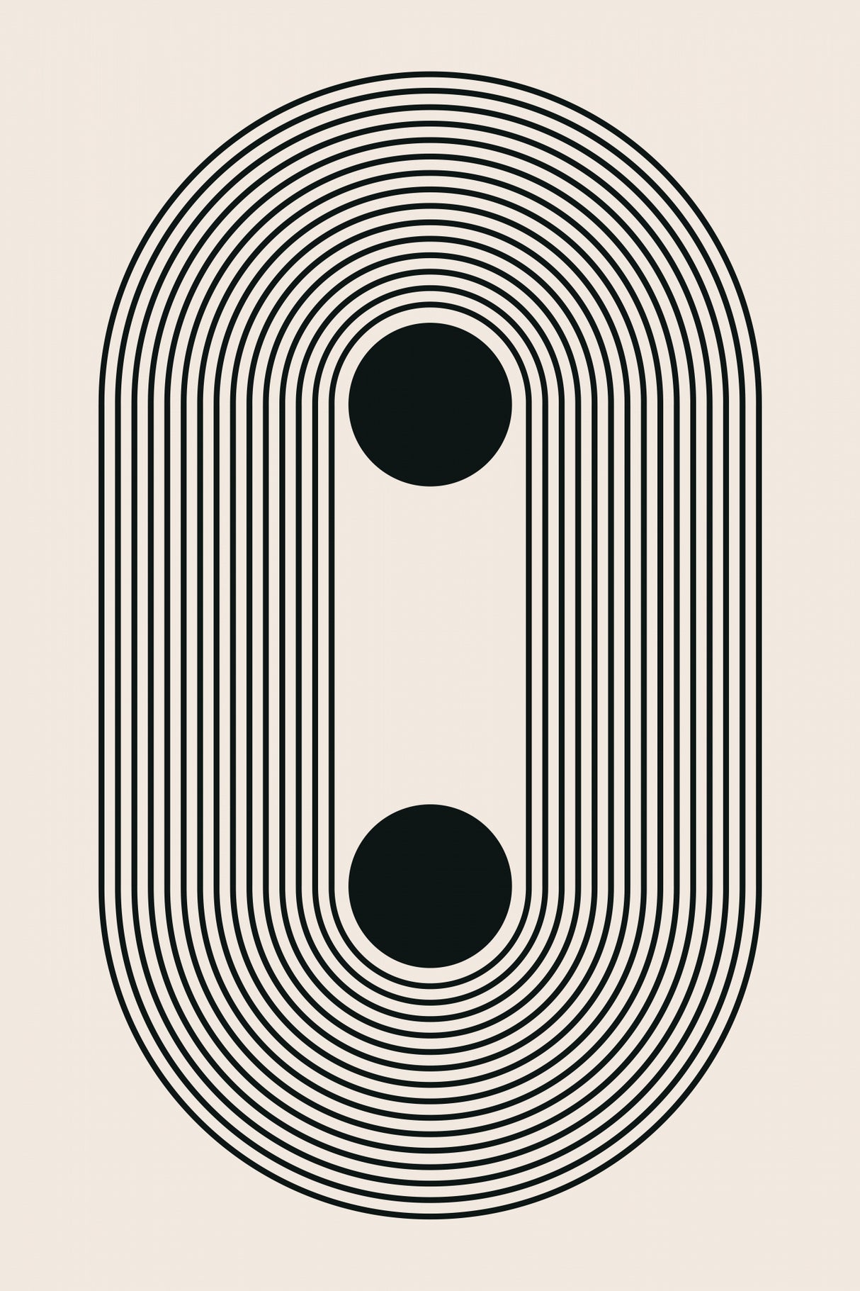 Black Boho Vibe Series #4 Poster och Canvastavla