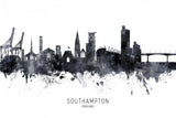 Southampton England Skyline Poster och Canvastavla