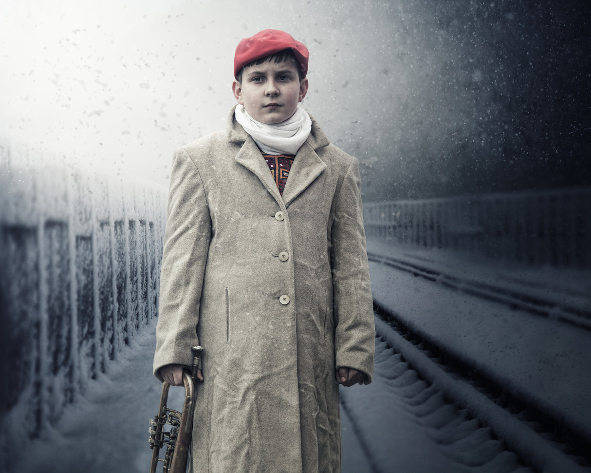 A Young Bugler Poster och Canvastavla
