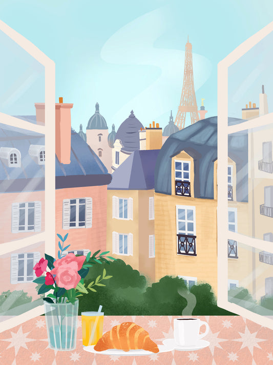 Paris Poster och Canvastavla