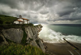 Itzurun Beach and Chapel of San Telmo Poster och Canvastavla