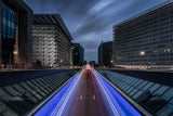 Into Brussels by night Poster och Canvastavla