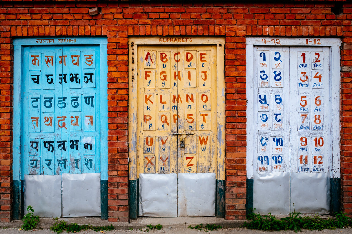 Letters &amp; Numbers Poster och Canvastavla