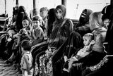 Rohingya refugee people waiting their turn in a medical camp-Bangladesh Poster och Canvastavla