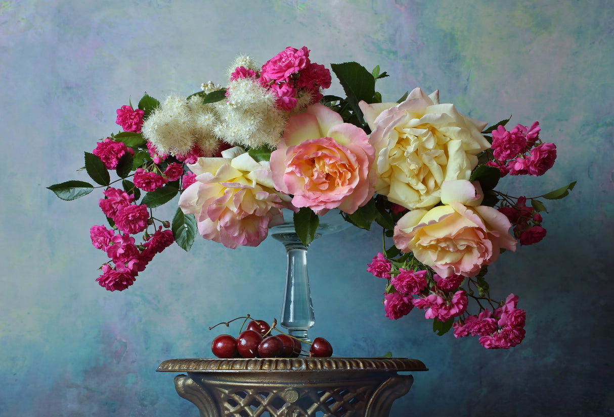 Still life with roses Poster och Canvastavla