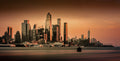 Manhattan's Modern Majesty at Dusk Poster och Canvastavla