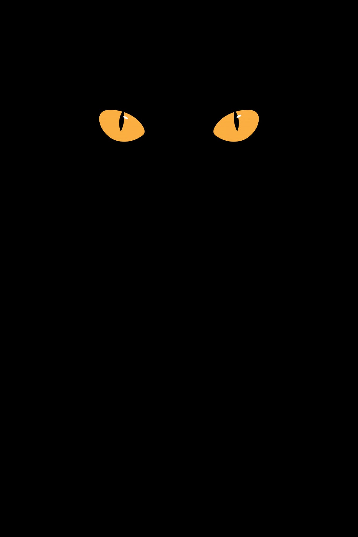 Halloween cat eyes Poster och Canvastavla