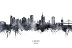 Lagos Nigeria Skyline Poster och Canvastavla