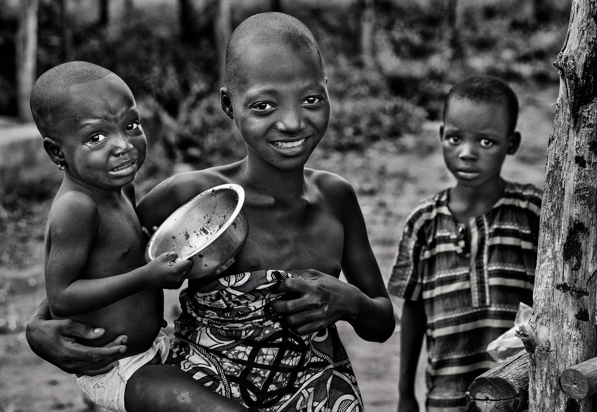 Children from Benin. Poster och Canvastavla