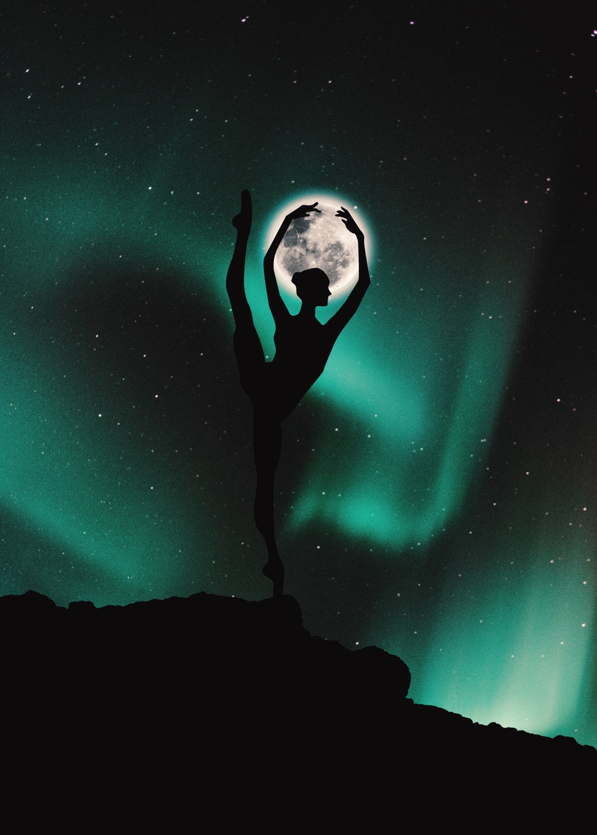 Silhouettes Ballet Poster och Canvastavla