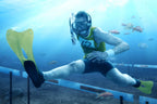 Underwater Hurdling Poster och Canvastavla