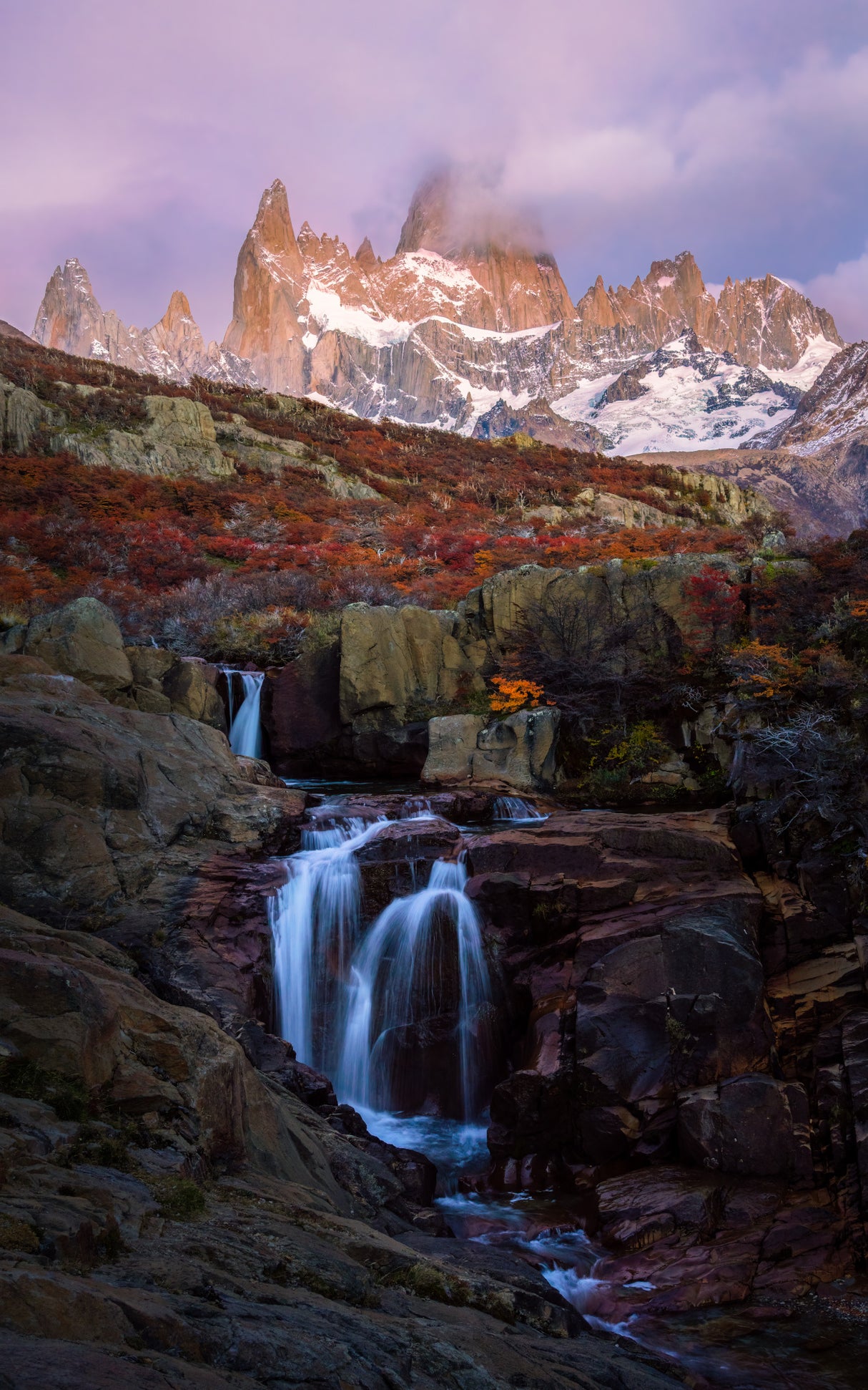 Fitz Roy and her Falls Poster och Canvastavla