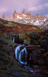 Fitz Roy and her Falls Poster och Canvastavla