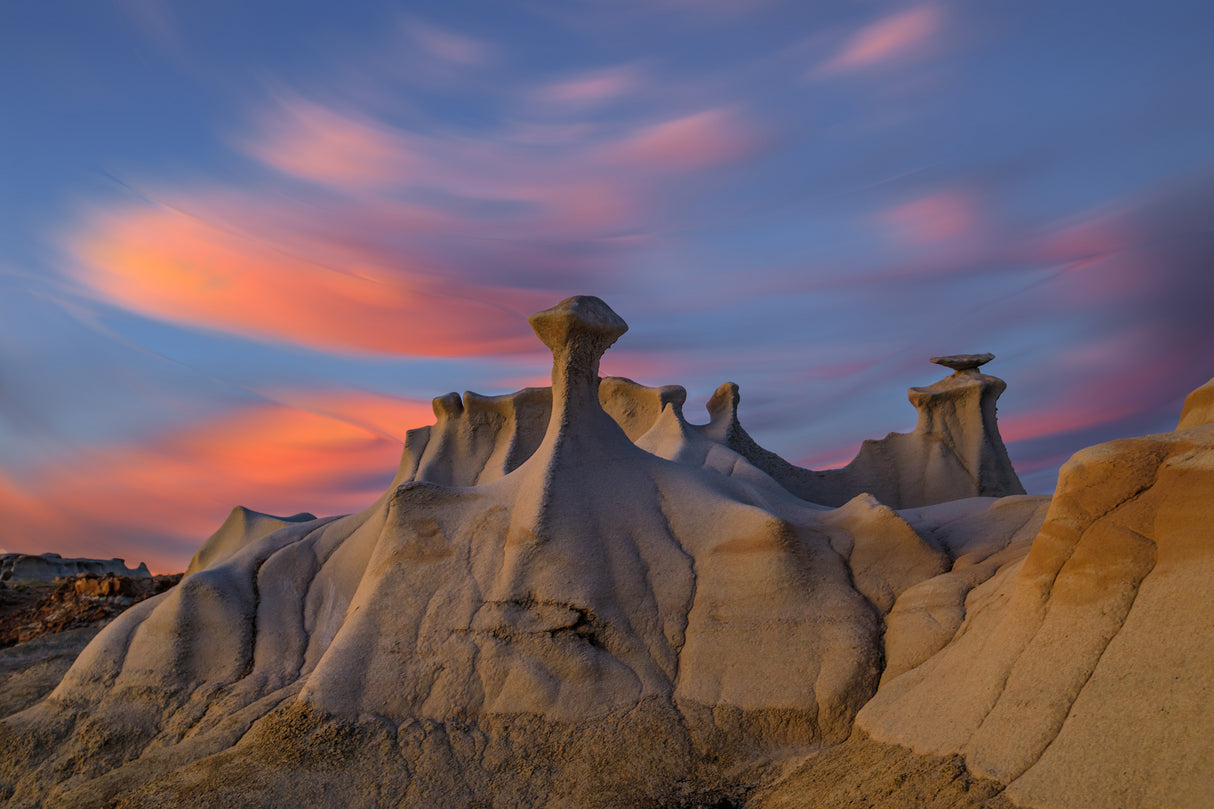 Dusk at Bisti Badlands Poster och Canvastavla
