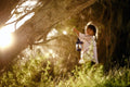 The Girl With The Blue Lantern Poster och Canvastavla