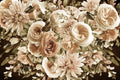 Morning Blooms Sepia Poster och Canvastavla