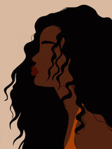 Hair Flowing Poster och Canvastavla