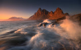 Last light on the Eystrahorn Poster och Canvastavla