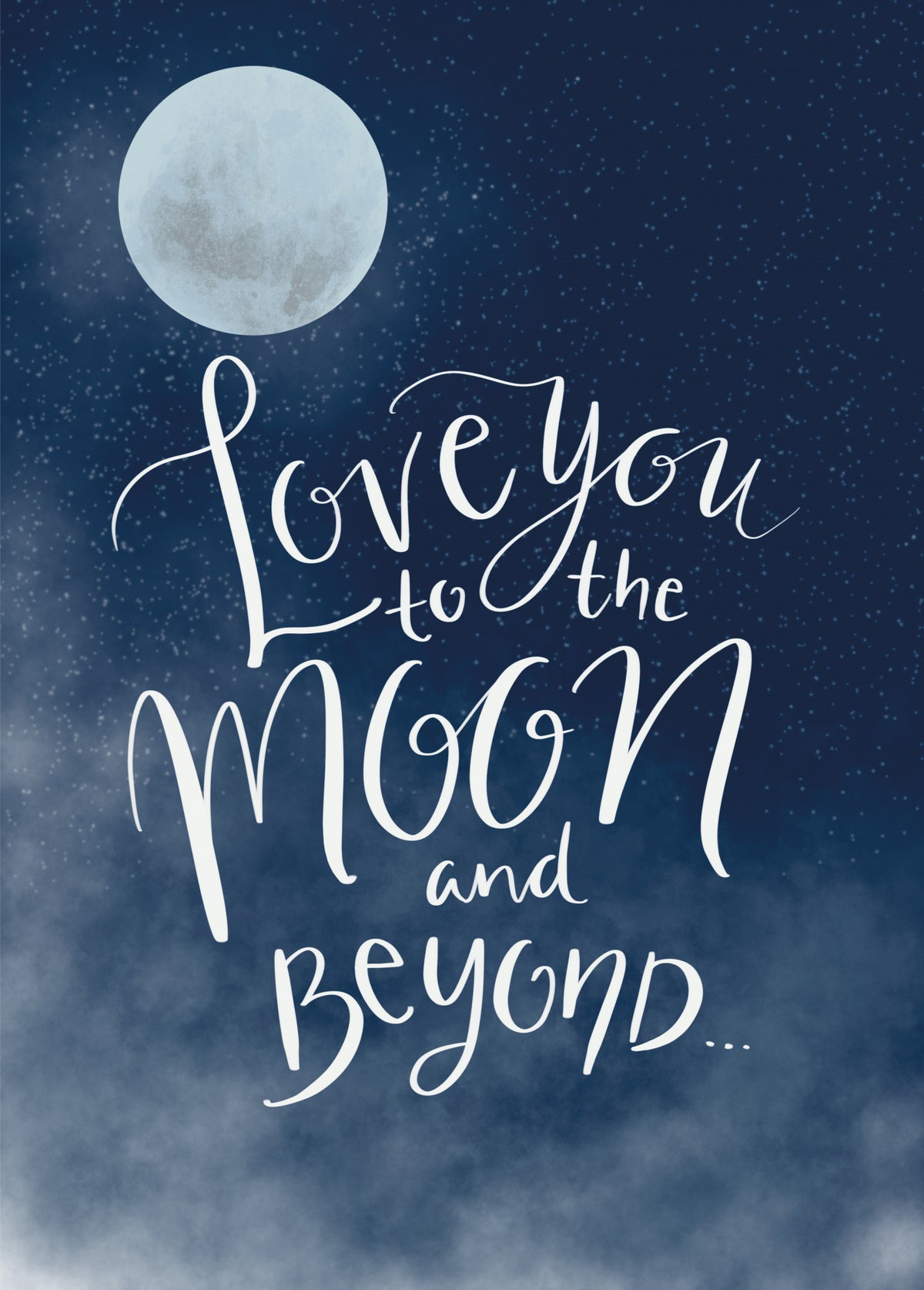 To the Moon Poster och Canvastavla