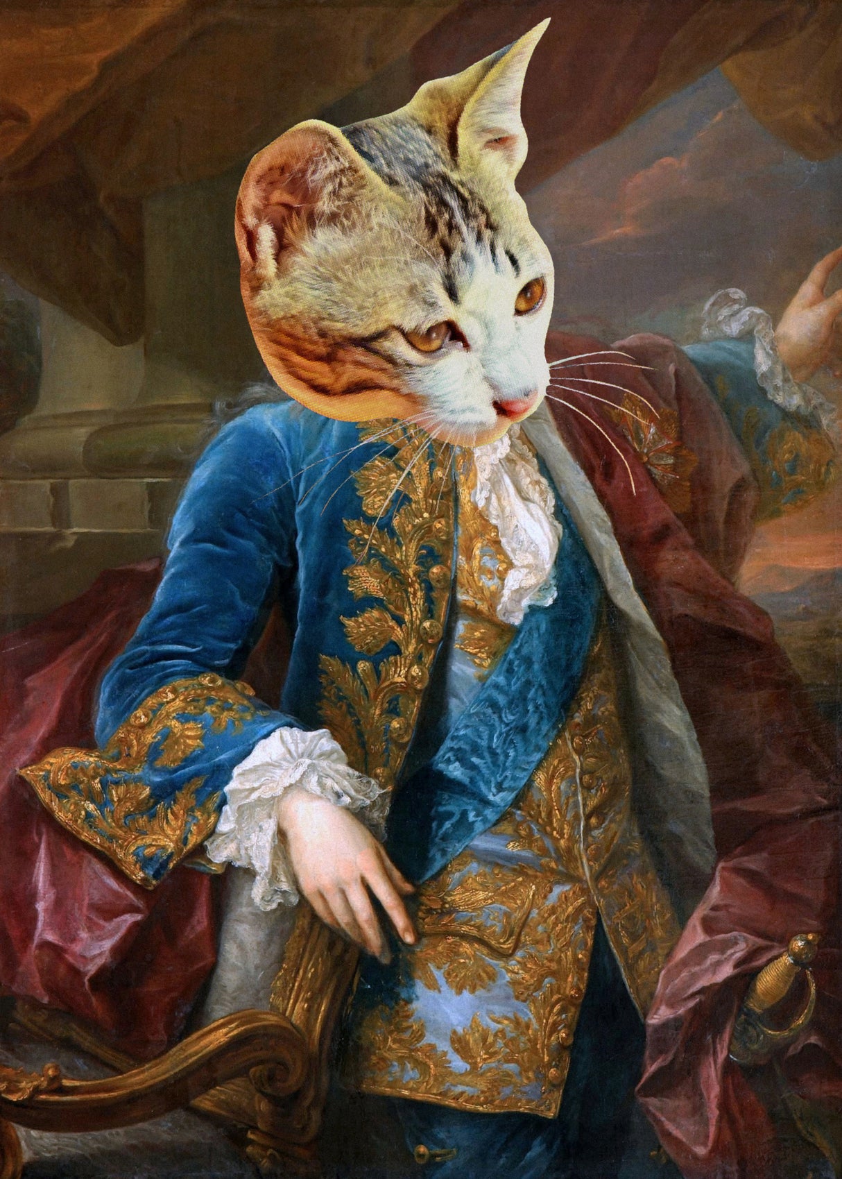 Cat Poster och Canvastavla