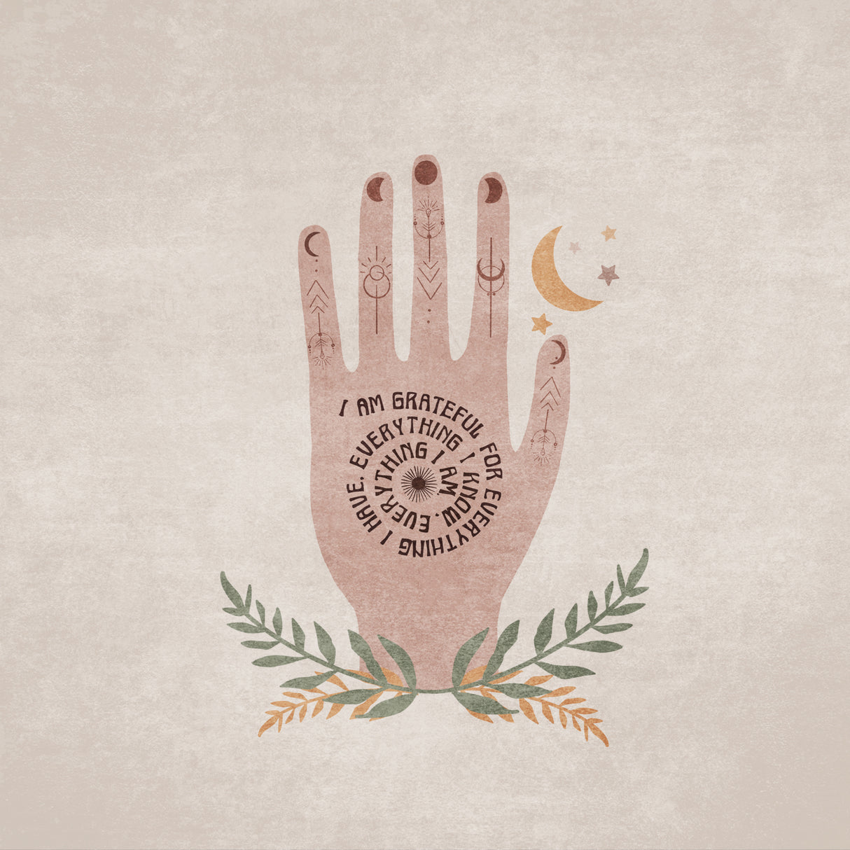 Hand Positive Poster och Canvastavla