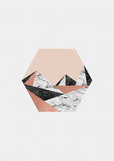Geometric Landscape III Poster och Canvastavla