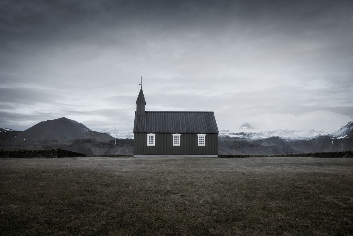 Búðakirkja Poster och Canvastavla