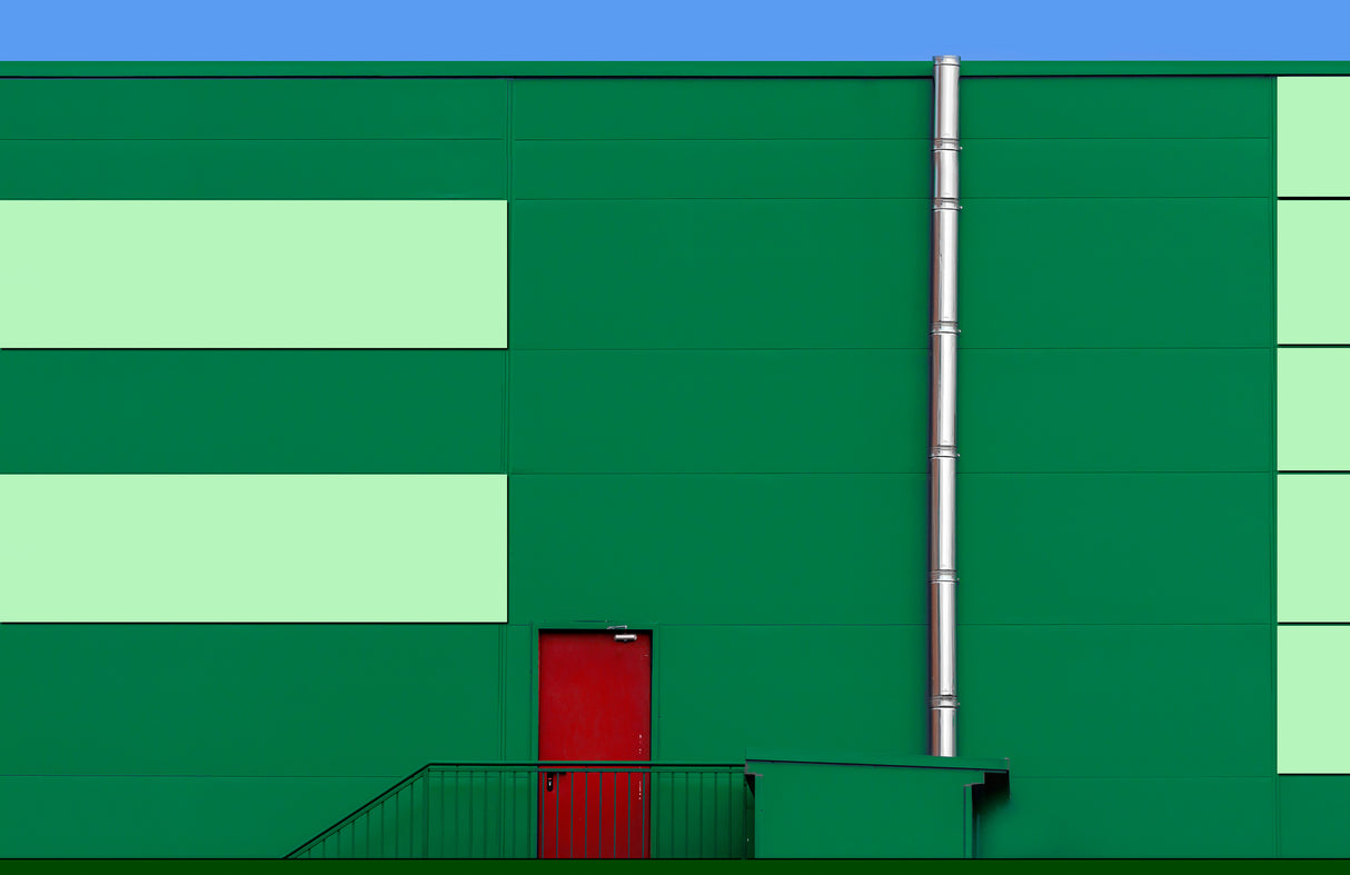 Green Facade Poster och Canvastavla