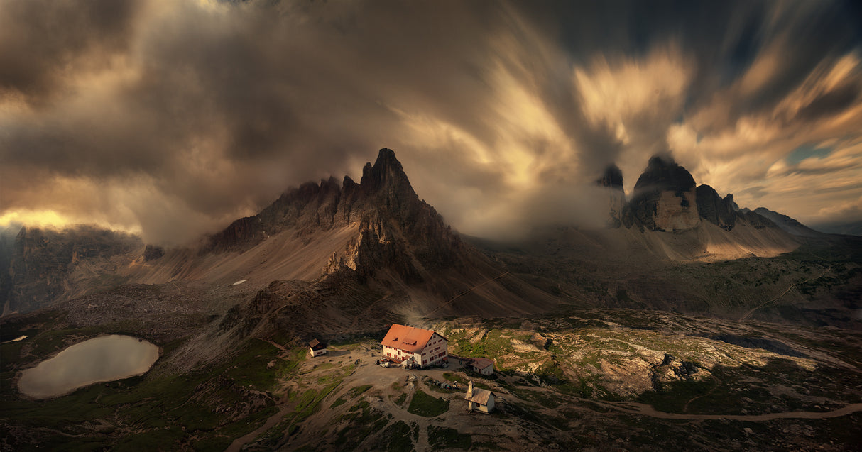 Tre Cime di Lavaredo, morning Poster och Canvastavla