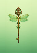 Key Dragonfly Poster och Canvastavla