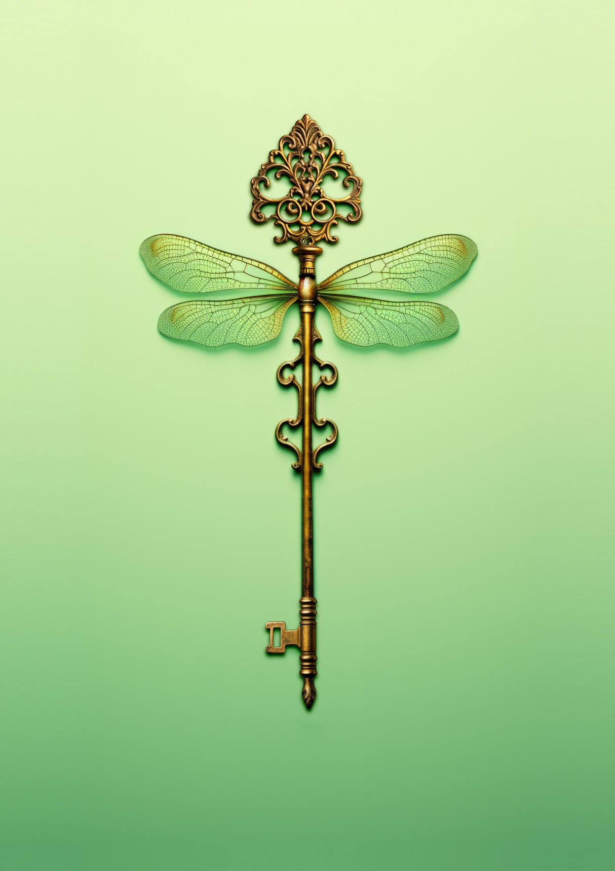 Key Dragonfly Poster och Canvastavla