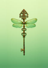 Key Dragonfly Poster och Canvastavla
