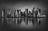 Marina skyline Poster och Canvastavla