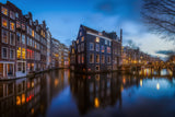 Blue Amsterdam Poster och Canvastavla