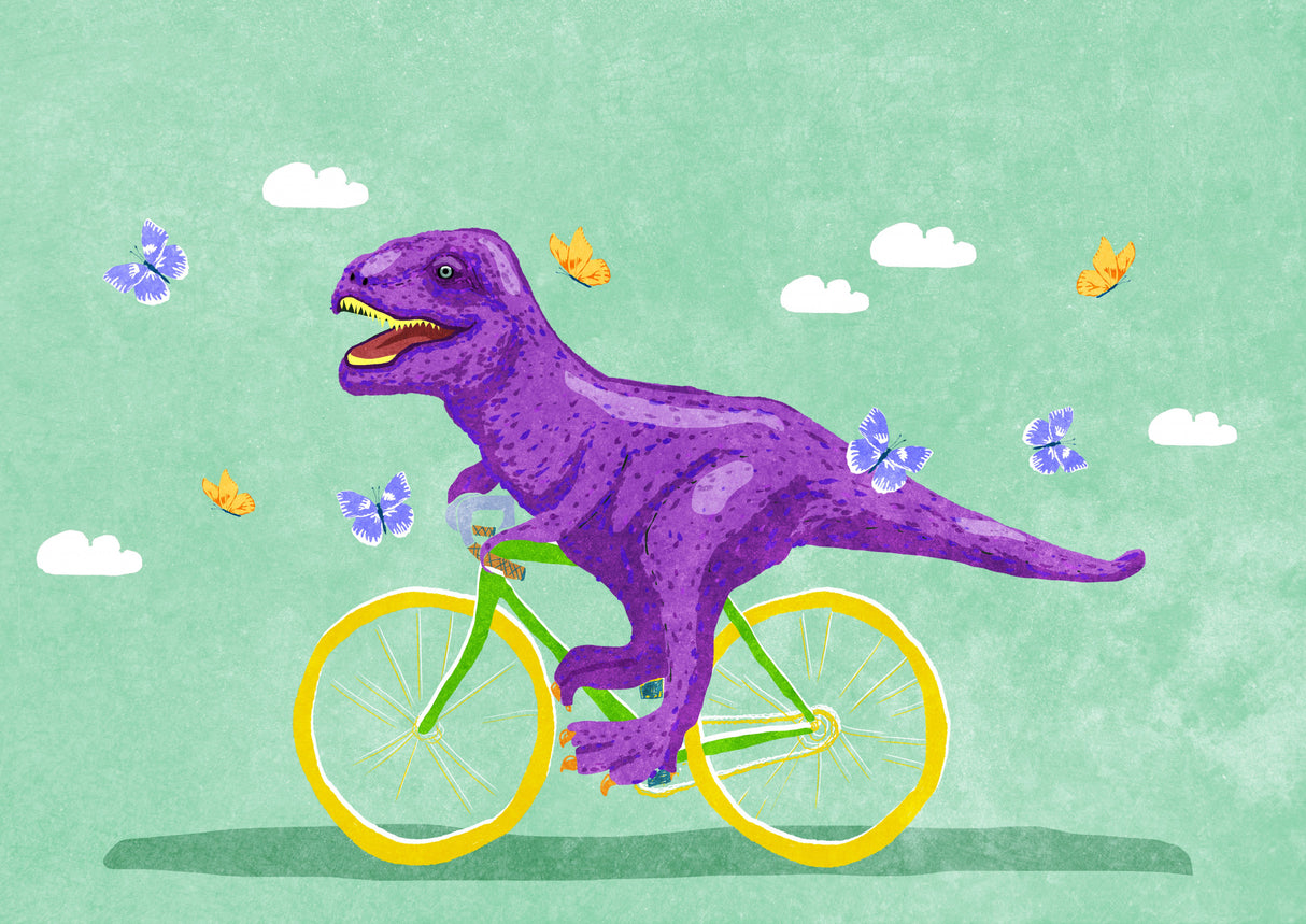 Dino Racer Poster och Canvastavla