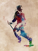Lacrosse Sport Art 5 Poster och Canvastavla