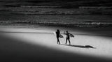 Surfing Beach Poster och Canvastavla