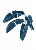 Palm Indigo White Poster och Canvastavla
