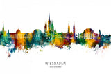 Wiesbaden Germany Skyline Poster och Canvastavla