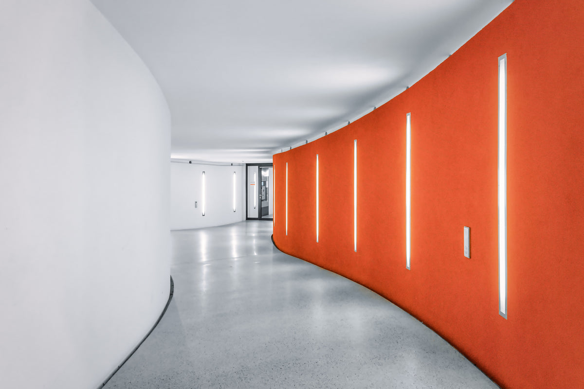 Orange Static Poster och Canvastavla
