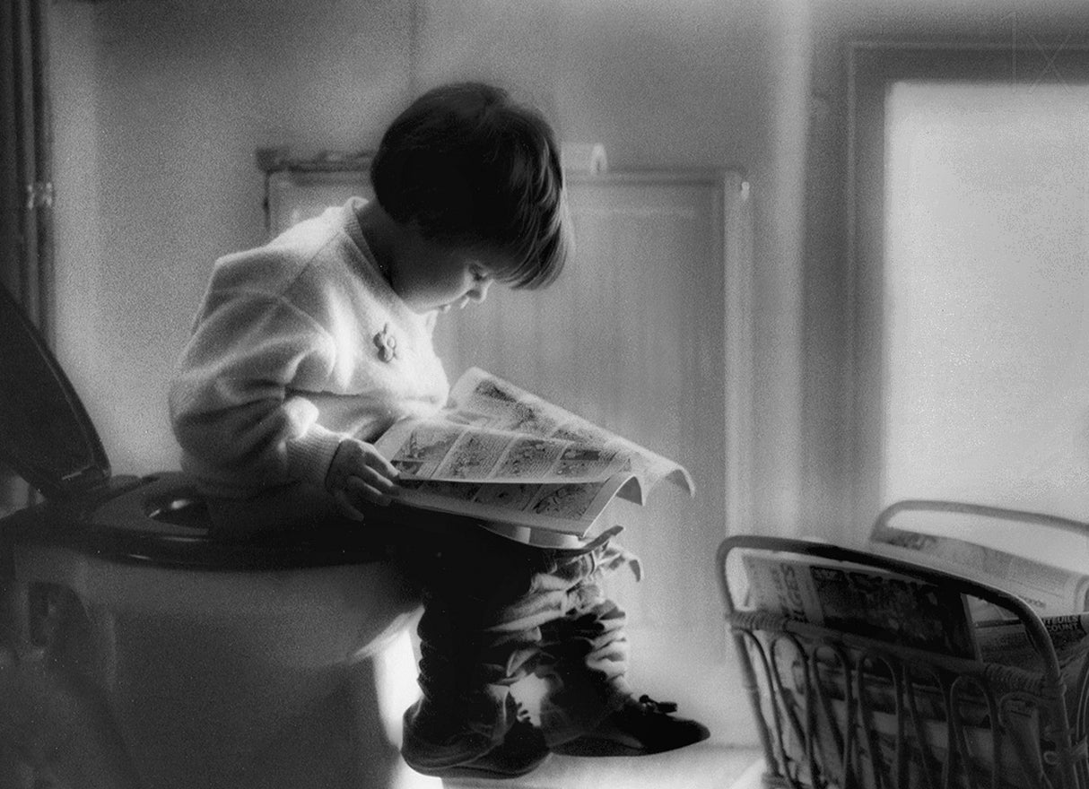 Childhood series : Poo Time Poster och Canvastavla