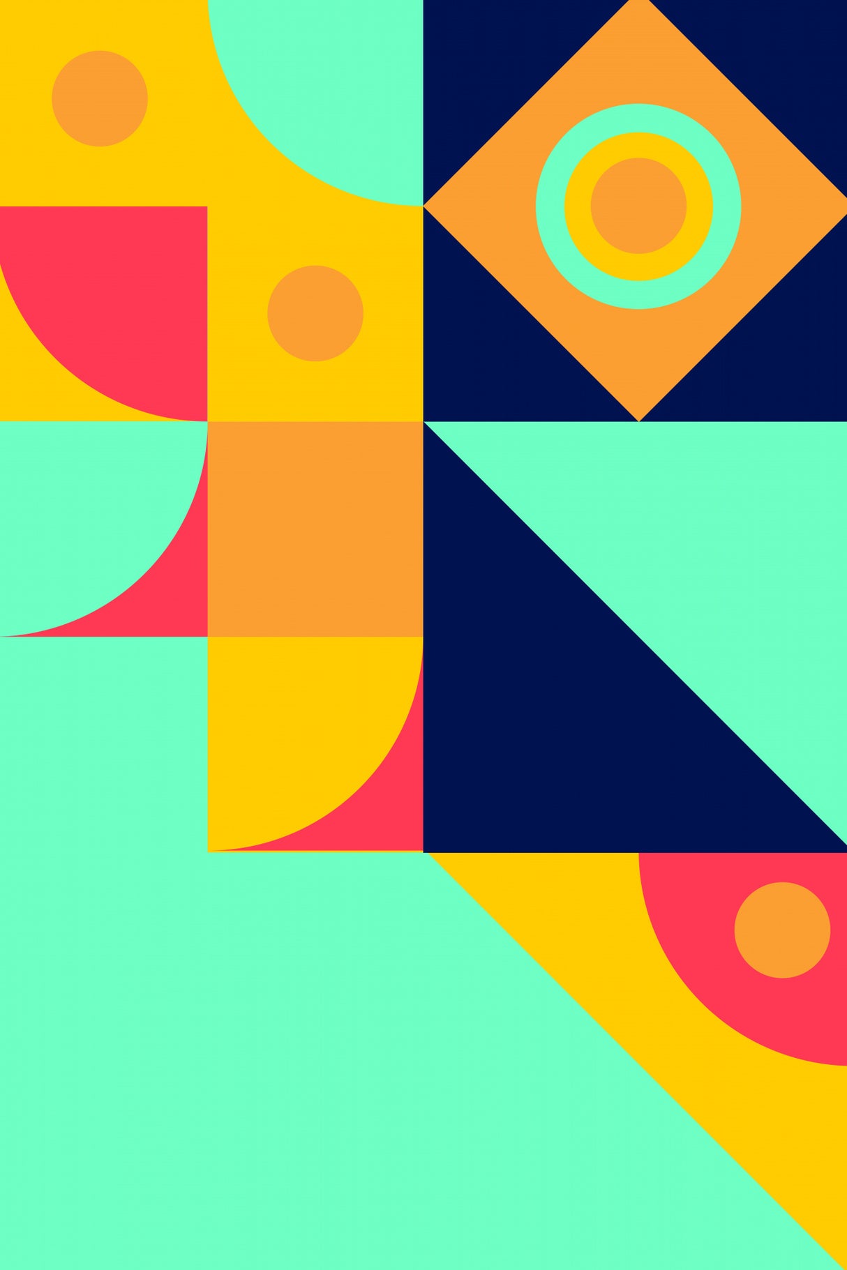 Bold Bauhaus Series #4 Poster och Canvastavla