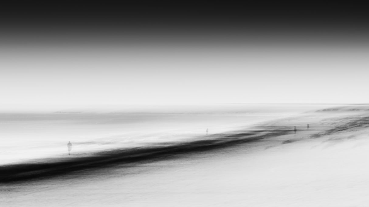 Lonely souls on the beach Poster och Canvastavla
