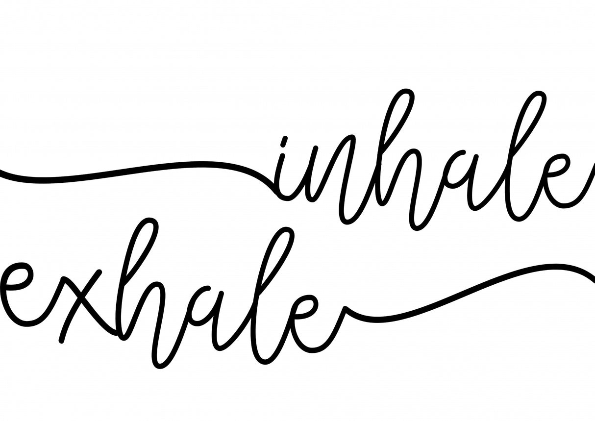Inhale x Exhale Poster och Canvastavla