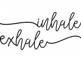 Inhale x Exhale Poster och Canvastavla