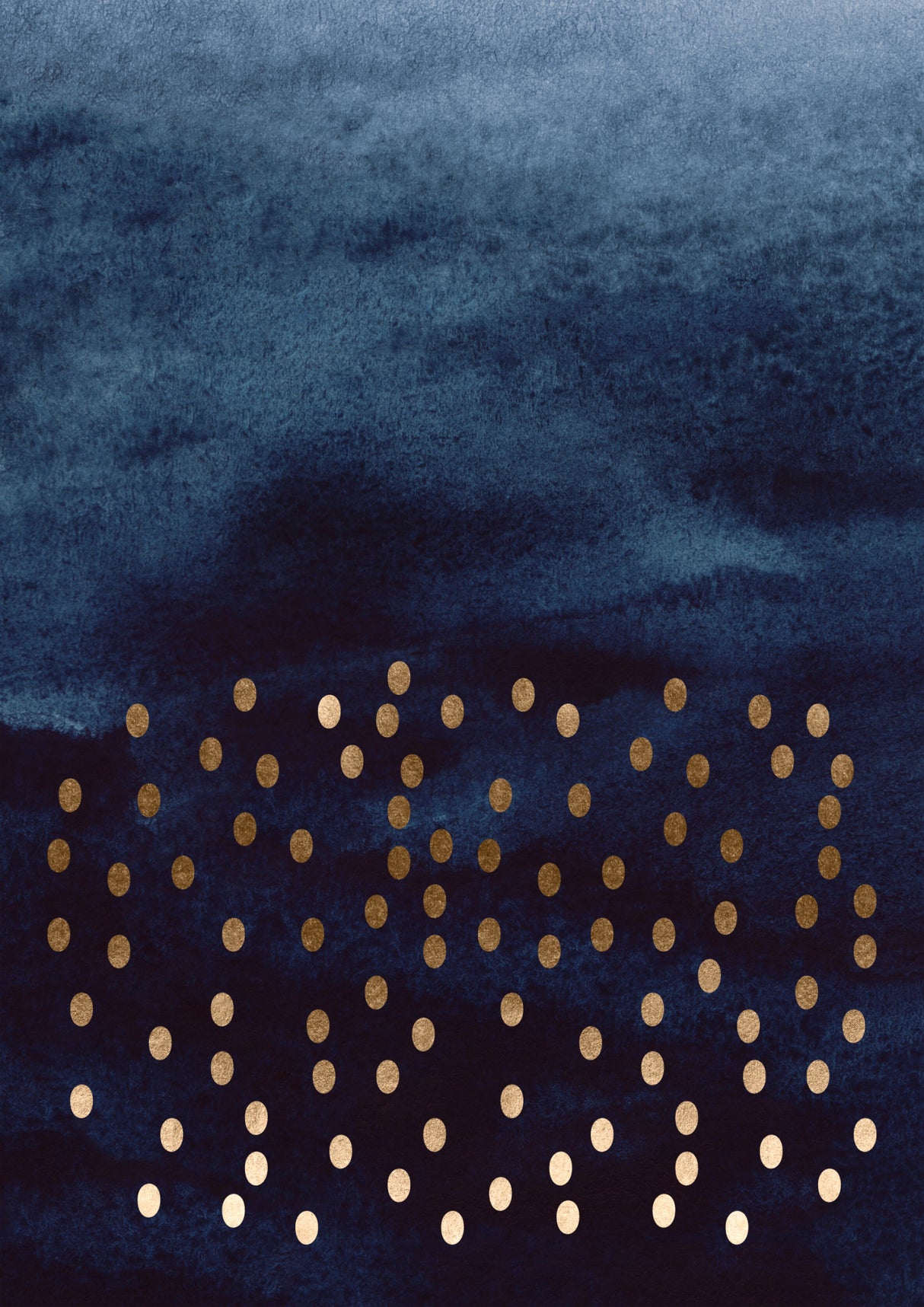 Storm In Sapphire Poster och Canvastavla