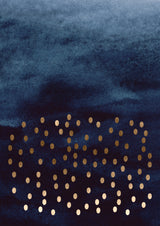 Storm In Sapphire Poster och Canvastavla
